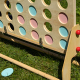 Giant Four in a Row - Classic Wooden Strategy Game