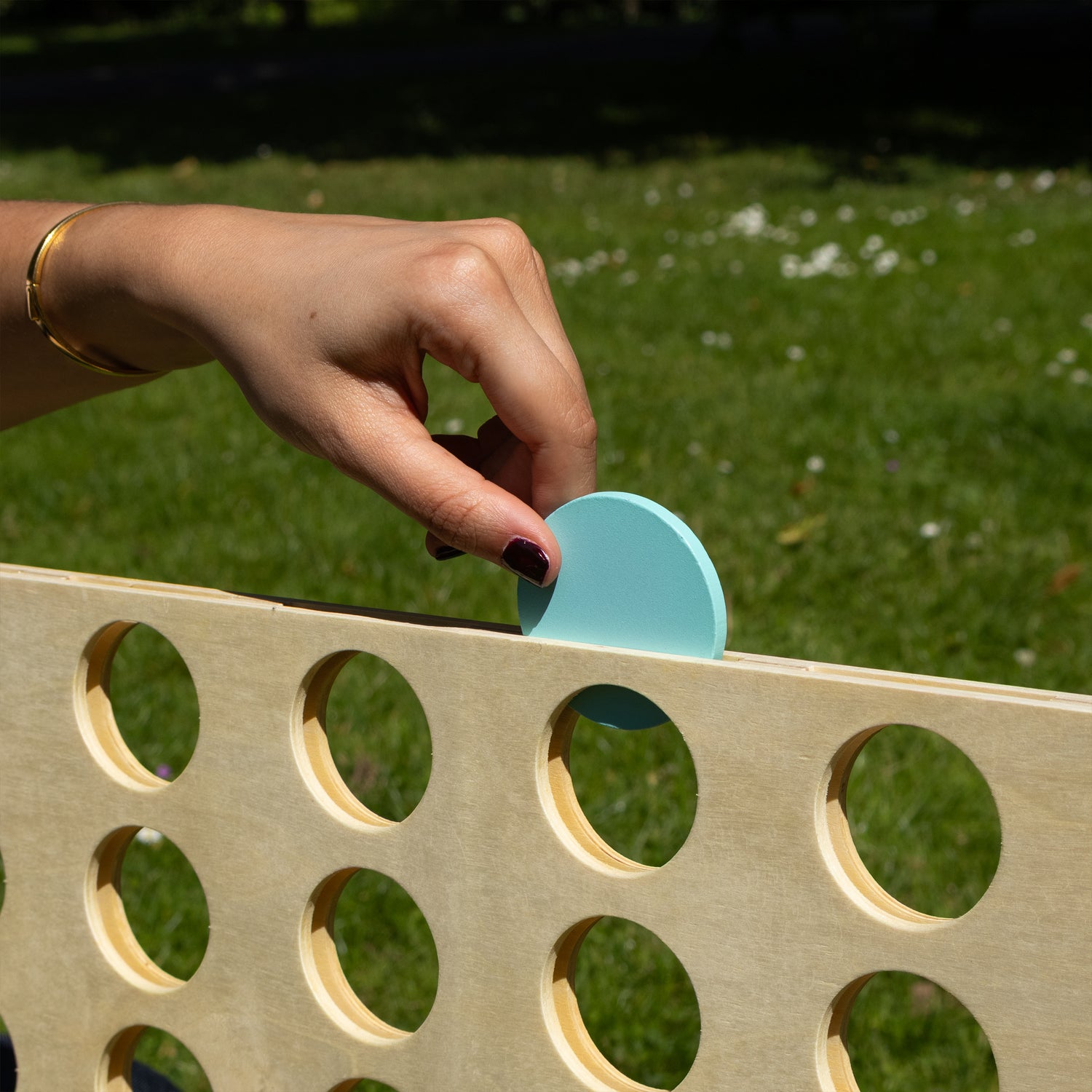 Giant Four in a Row - Classic Wooden Strategy Game