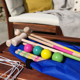 Traditional Wooden Croquet Set - Outdoor Garden Game