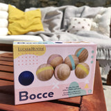 Traditional Bocce Game - Wooden Garden Bowls Set