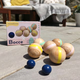 Traditional Bocce Game - Wooden Garden Bowls Set
