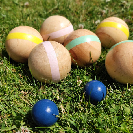Traditional Bocce Game - Wooden Garden Bowls Set