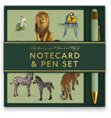 Jungle Animals Notecard & Pen Gift Set