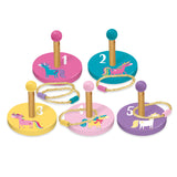 Unicorns Children's Wooden Ring Toss Set