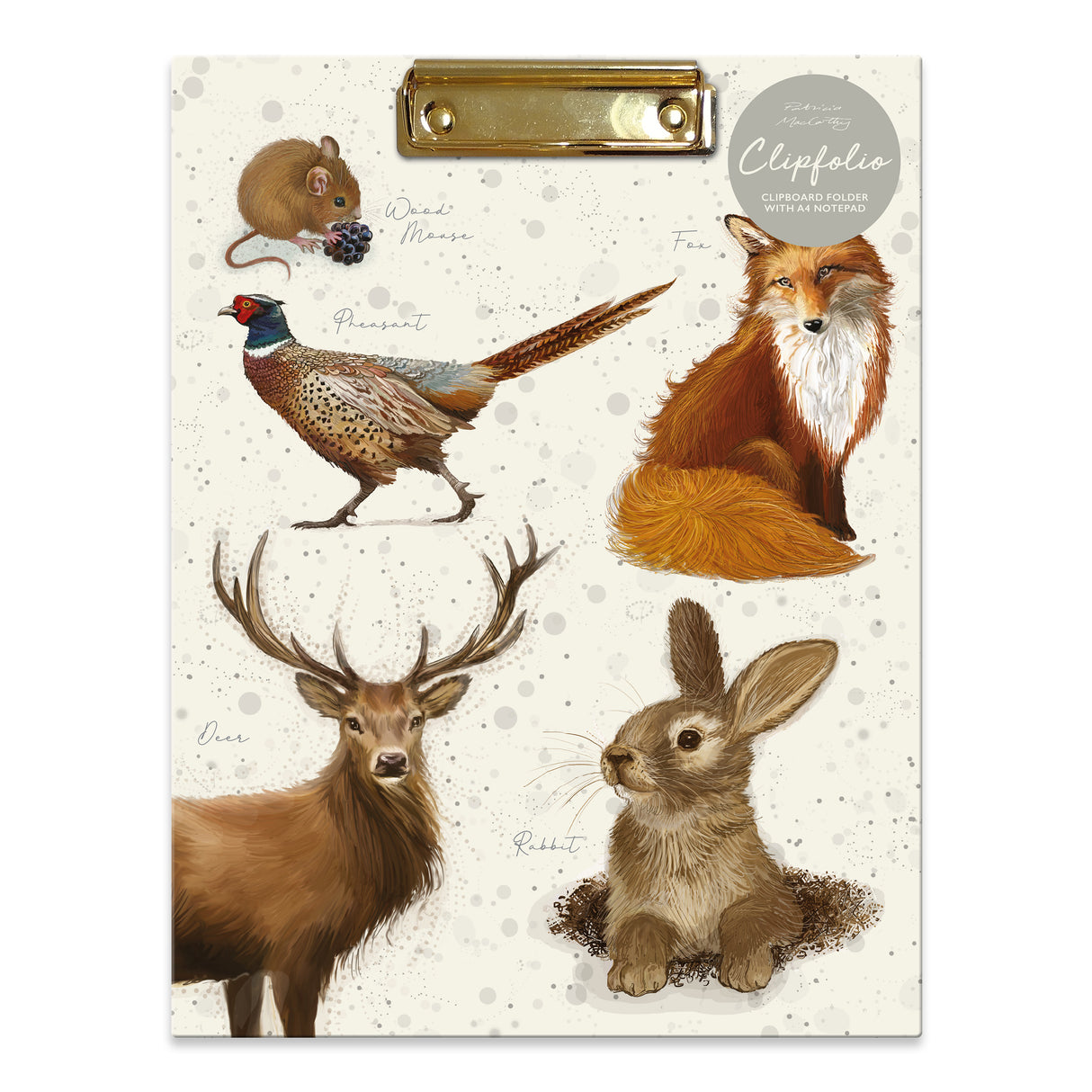 British Wildlife Clipboard Folder - A4 Notepad Organiser