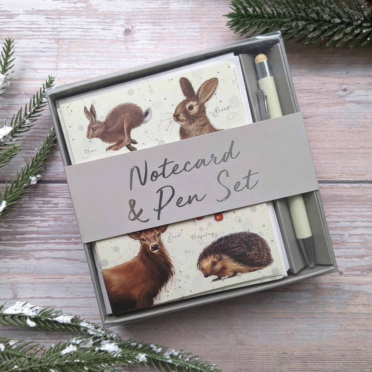 British Wildlife Notecard & Pen Gift Set
