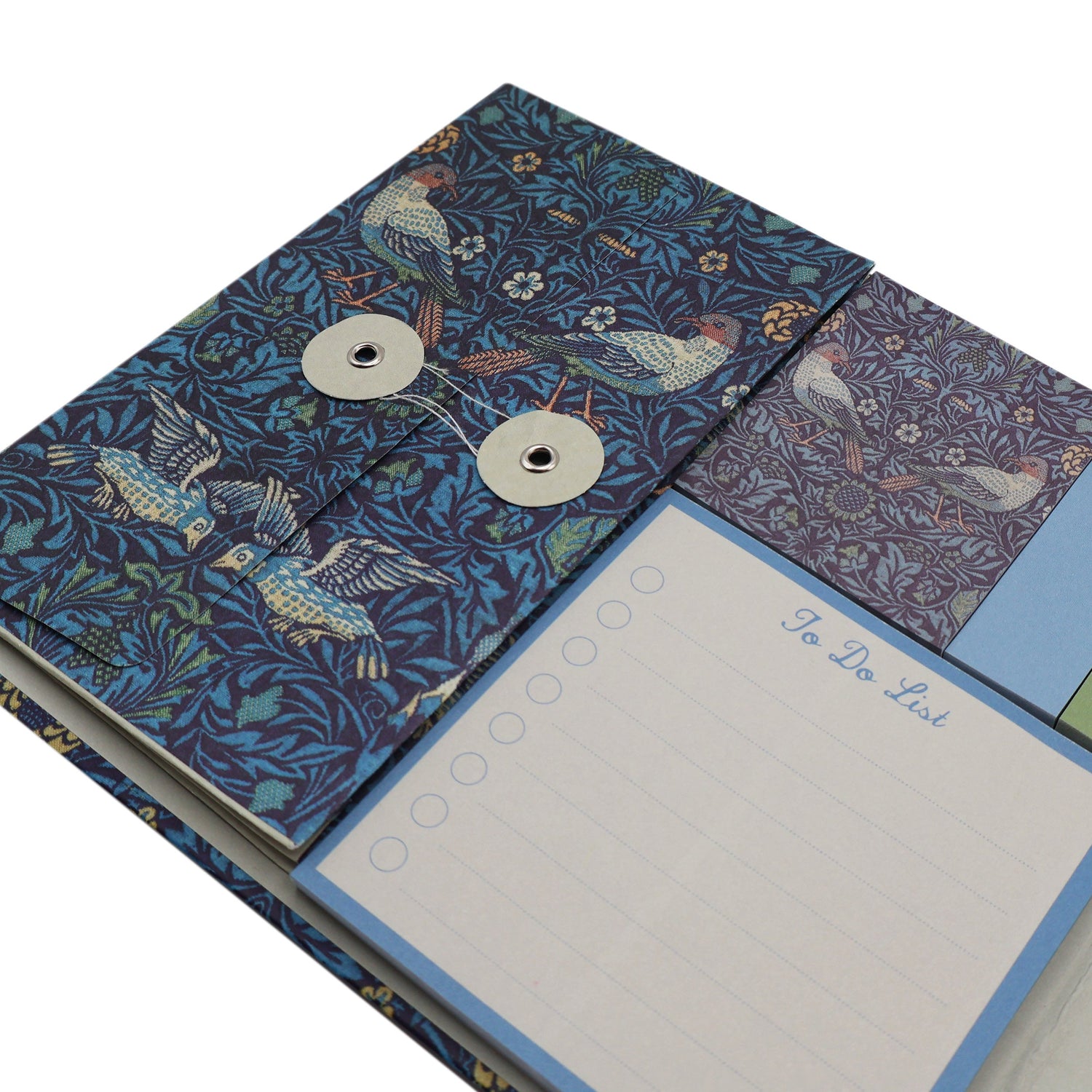 William Morris Weekly Planner Organiser With Sticky Notes - Birds Design