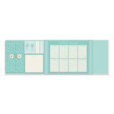 Peacock Feathers Weekly Planner Organiser With Sticky Notes