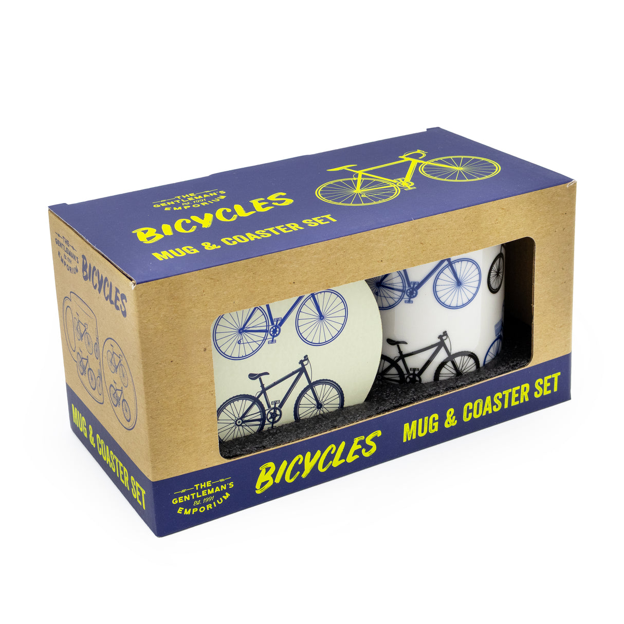 Gentleman’s Emporium Bicycles Mug and Coaster Set