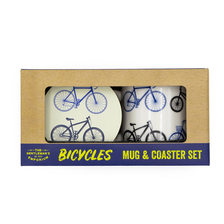 Gentleman’s Emporium Bicycles Mug and Coaster Set Gift Set