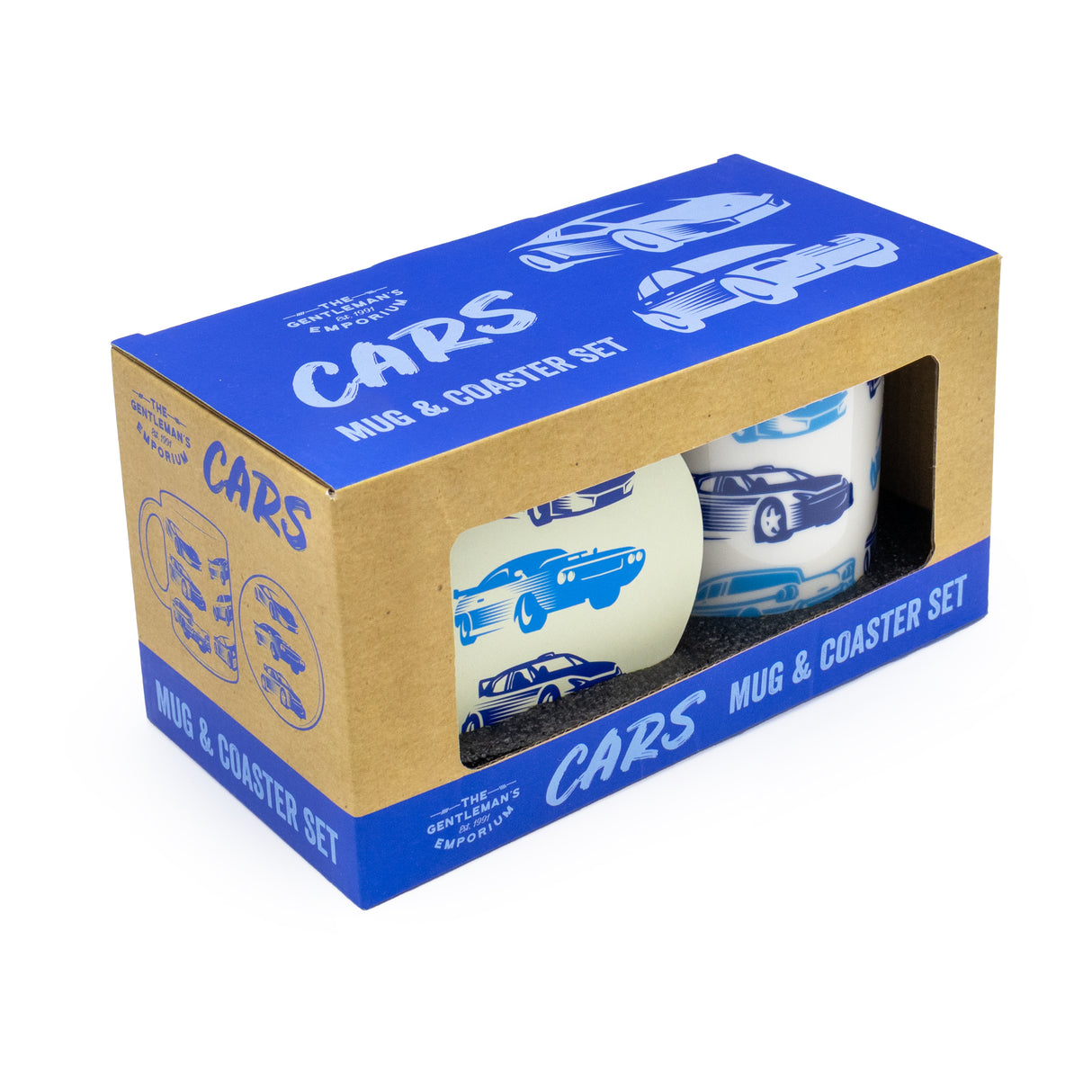 Gentleman’s Emporium Car Mug & Coaster Set Gift Set