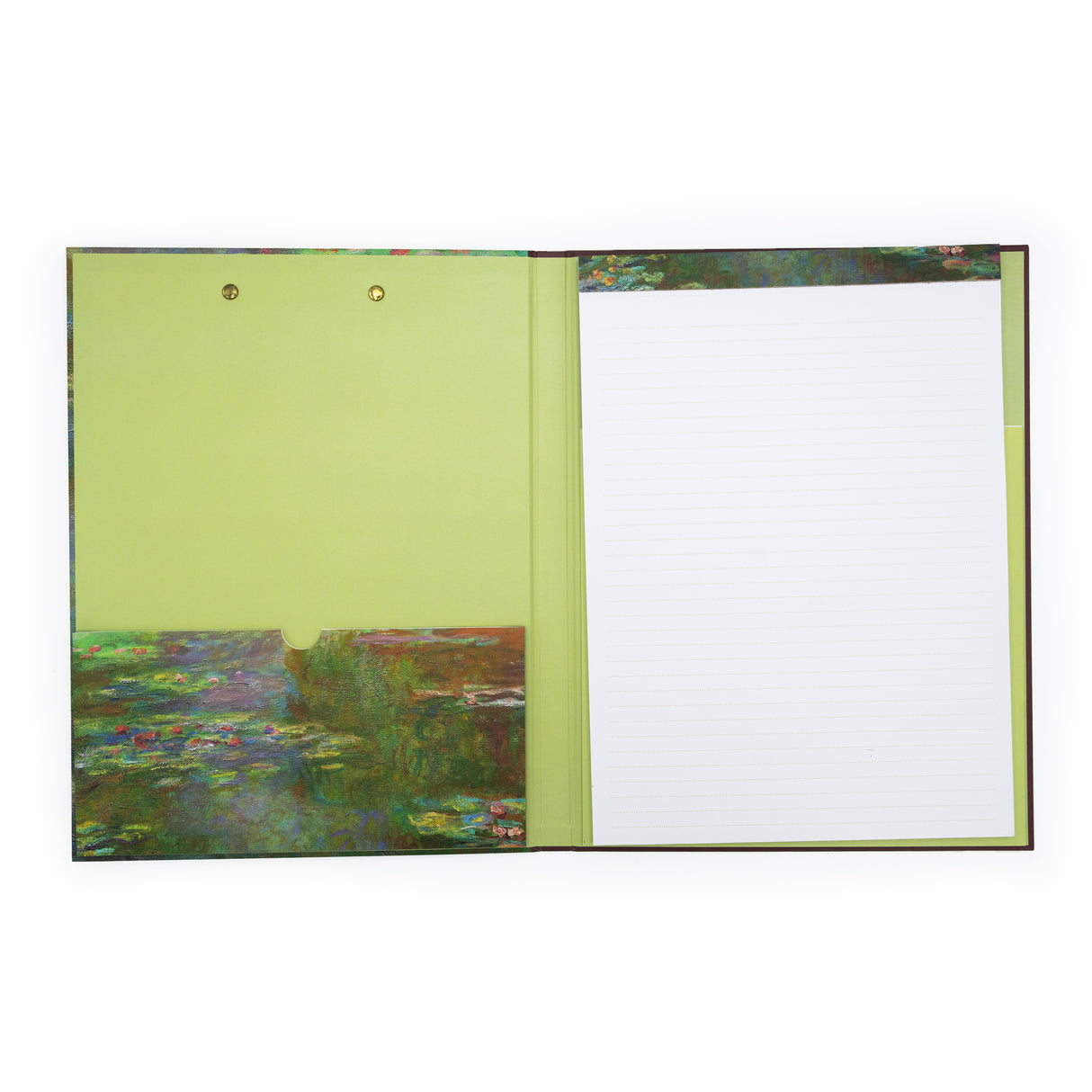 Monet Waterlilies Clipboard Folder with A4 Notepad