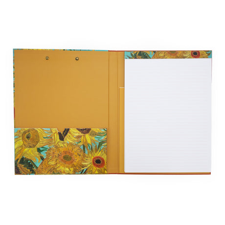 Van Gogh Sunflowers Clipboard Folder with A4 Notepad