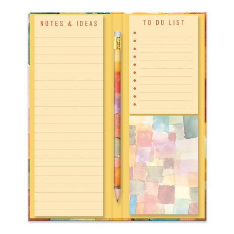 Paul Klee Tall Notepad & List Set With Pencil
