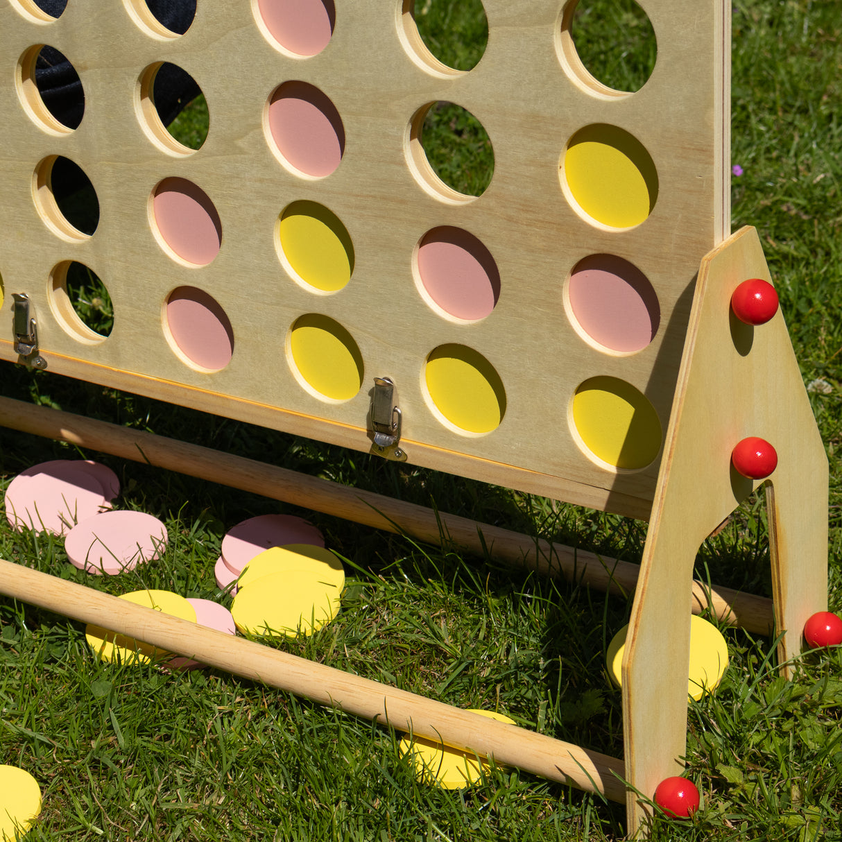 Giant Four in a Row - Classic Wooden Strategy Game