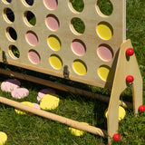 Giant Four in a Row - Classic Wooden Strategy Game