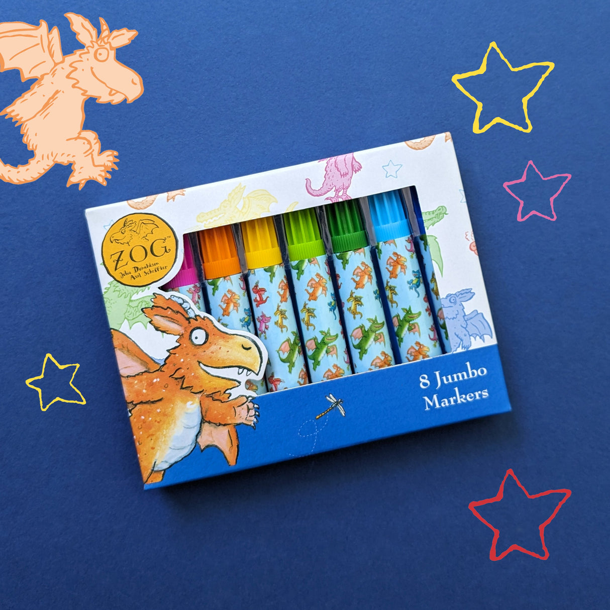 Zog Set of 8 Jumbo Marker Pens