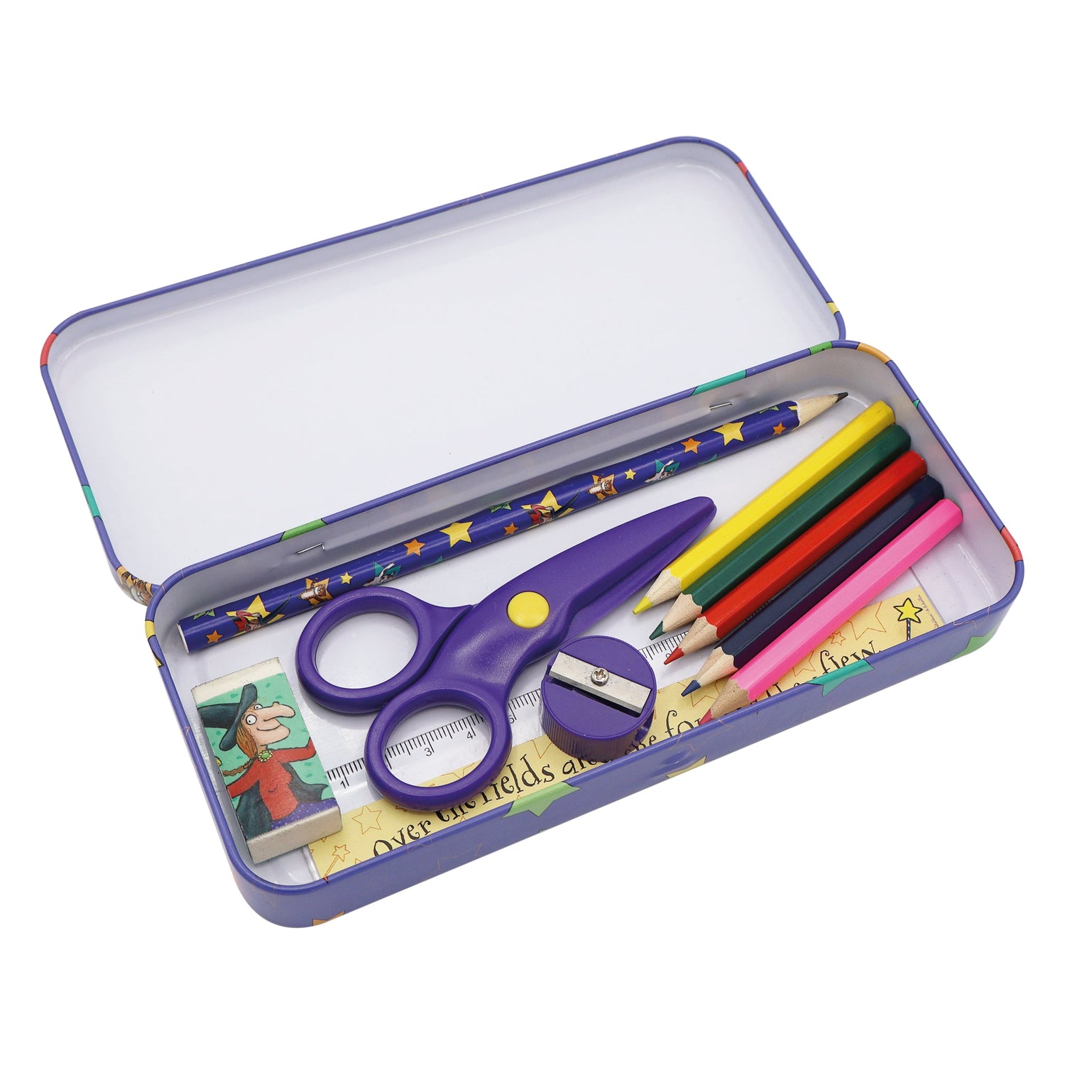 Room on the Broom Children's Stationery Tin Set