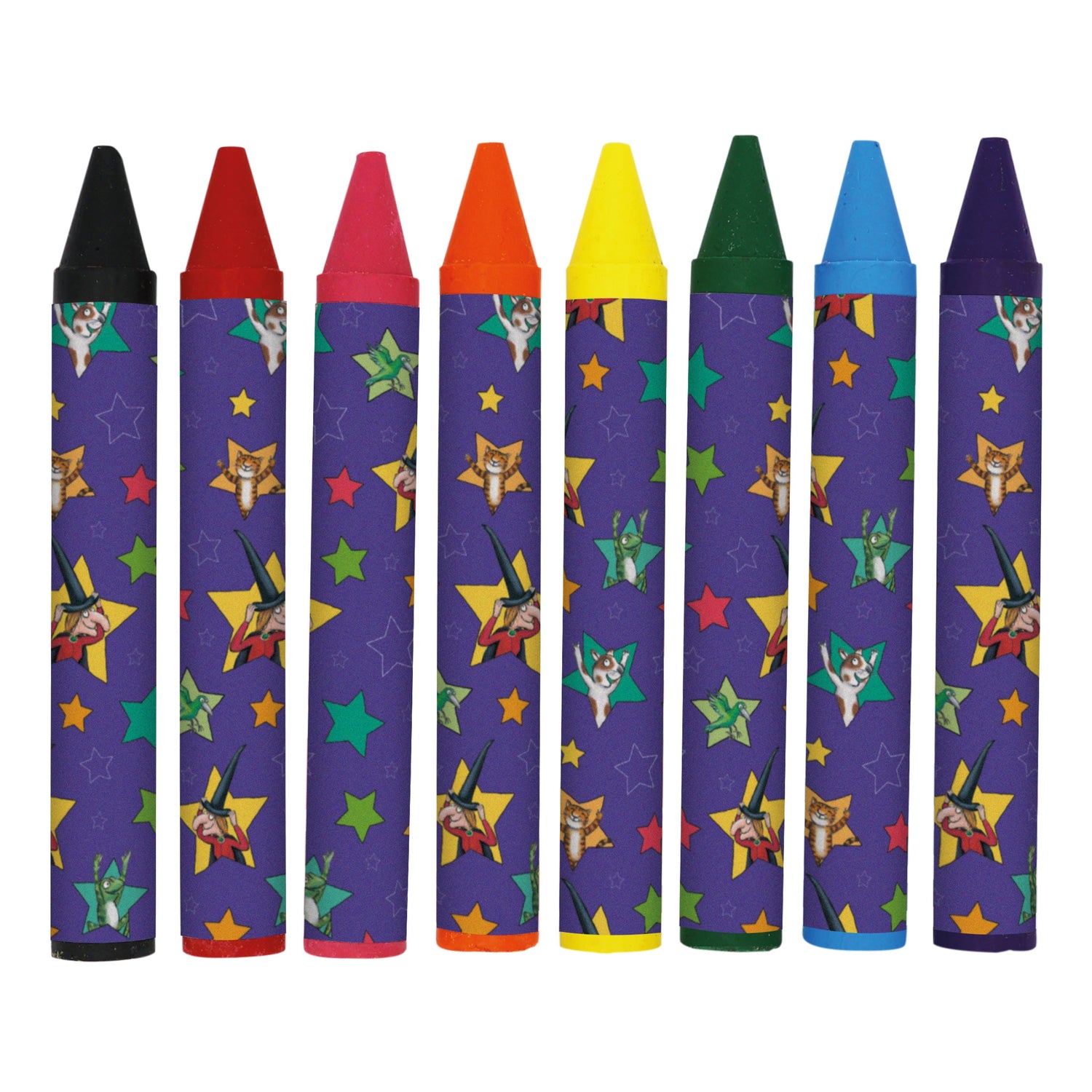 Room On The Broom Set of 8 Jumbo Crayons