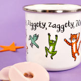Room on the Broom Enamel Mug - Magical Character Design