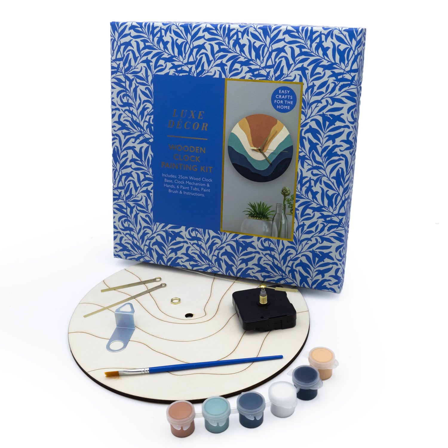Luxe Décor Wooden Clock Painting Kit