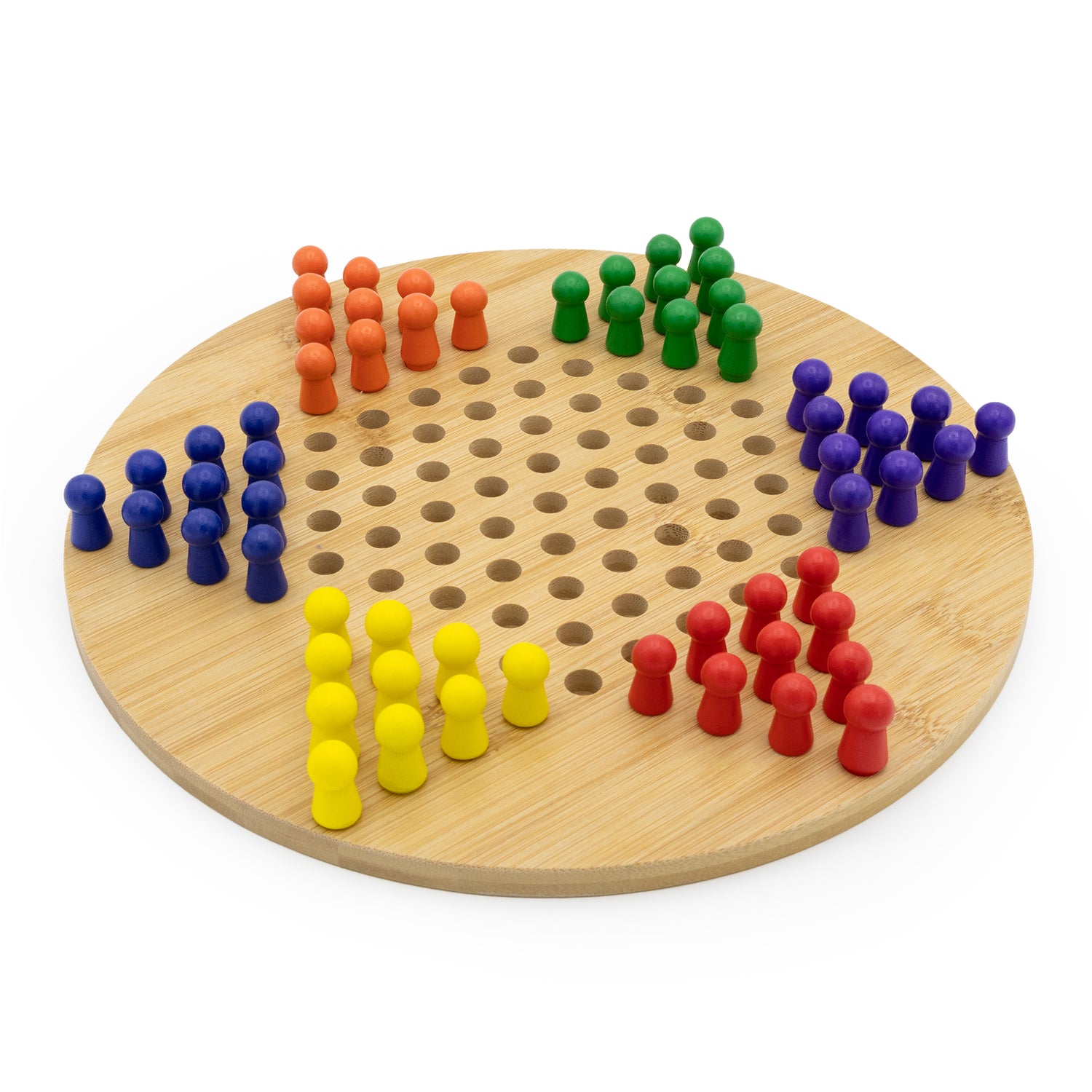 Bamboo Chinese Chequers Set - Made Using Sustainable Materials