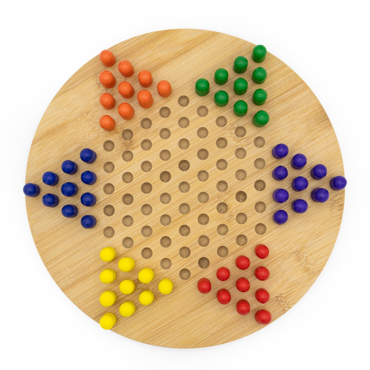 Bamboo Chinese Chequers Set - Made Using Sustainable Materials