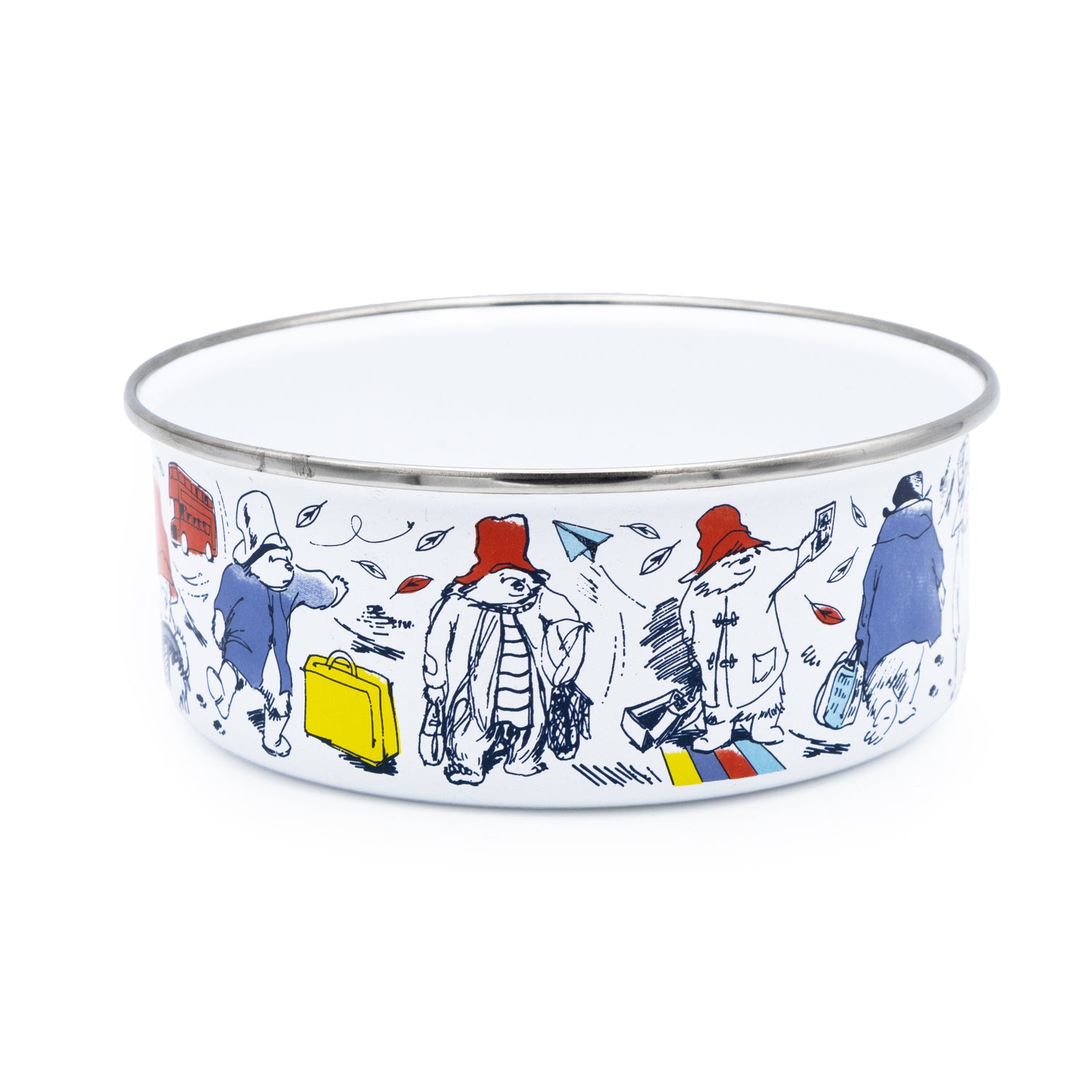 Paddington Enamel Bowl - Classic Bear Design