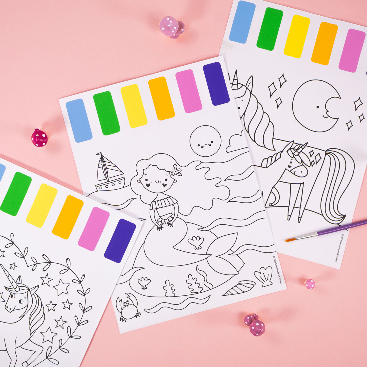 Unicorn Paint Palette Art Set