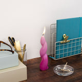 Elysian Twisted Design Table Candle In Gift Box