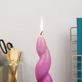 Elysian Twisted Design Table Candle In Gift Box