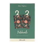 Willow and Belle Scented Hanging Sachet - Set of 4 Patchouli - Jungle Green Design