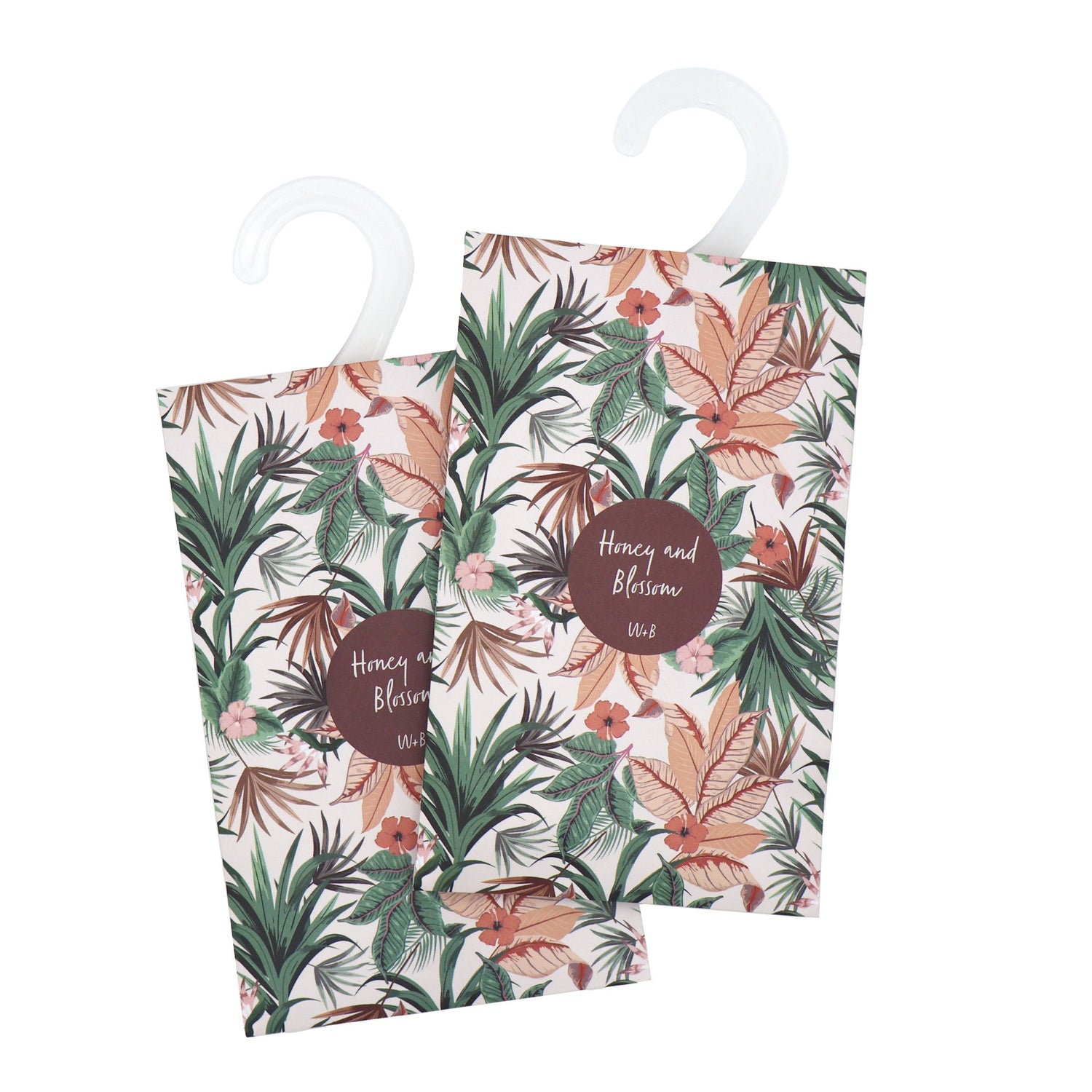 Willow and Belle Scented Hanging Sachet - Set of 4 Honey and Blossom - Tropical Design