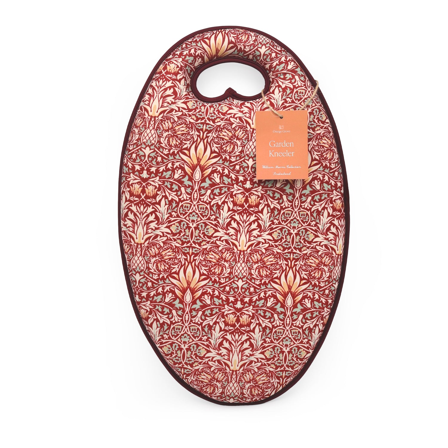 Orange Grove Garden Kneeler - William Morris Design - Padded Memory Foam