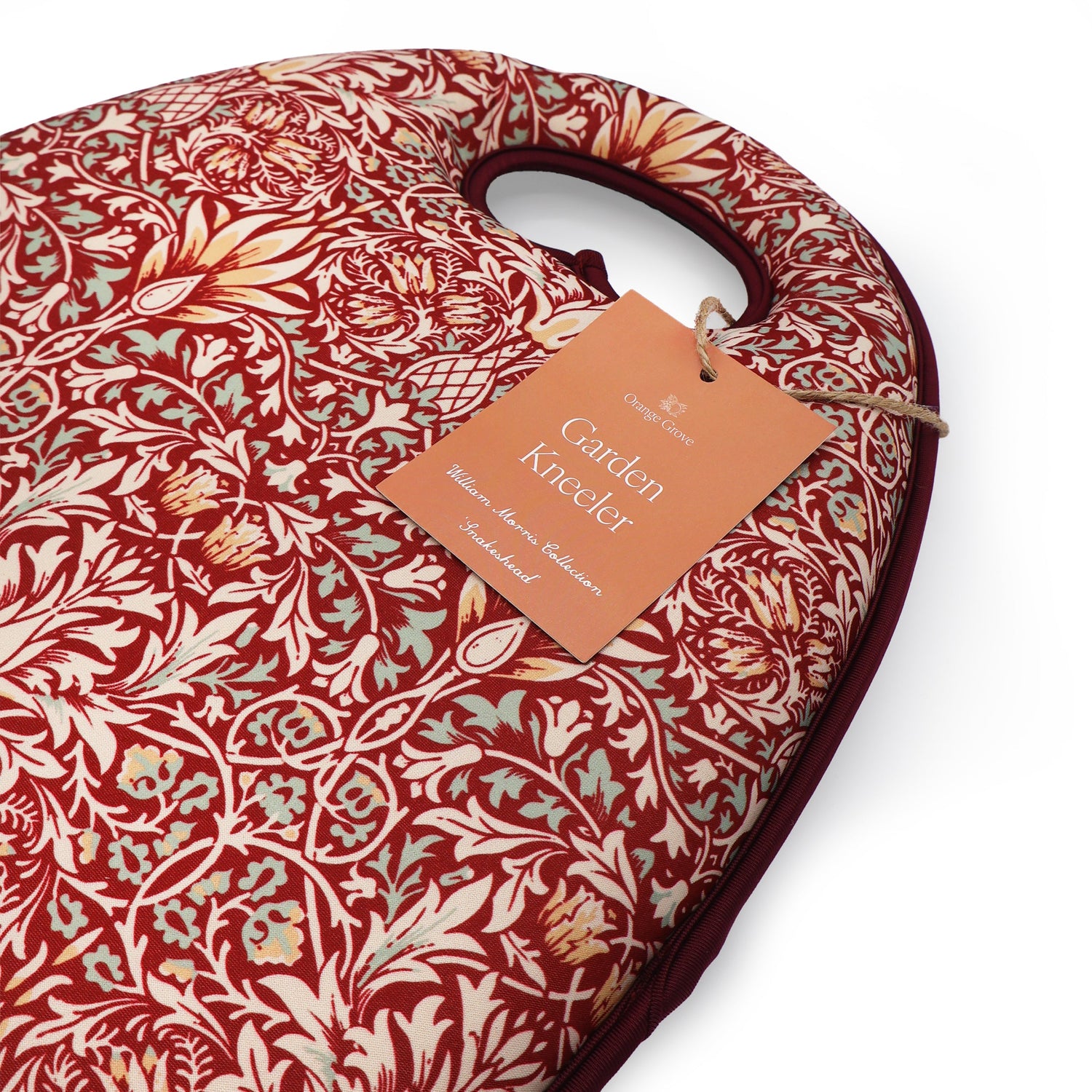 Orange Grove Garden Kneeler - William Morris Design - Padded Memory Foam