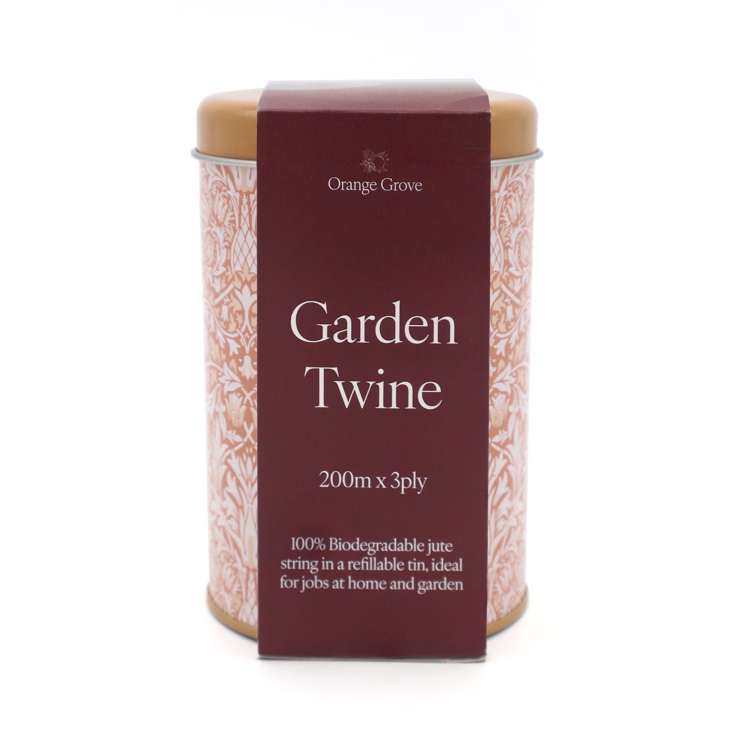 Orange Grove Garden and Household Twine in Refillable Tin – William Morris Design Tin
