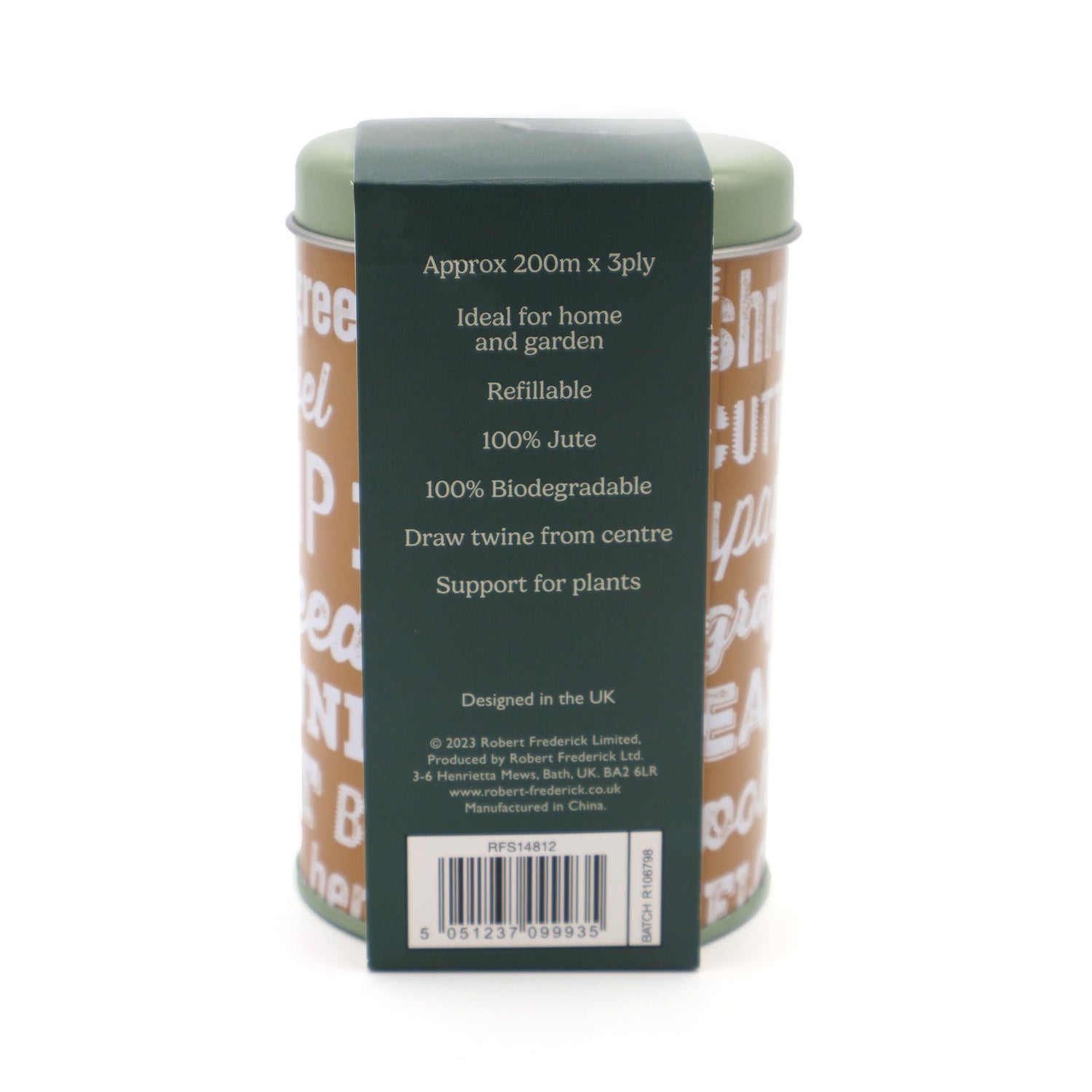 Orange Grove Garden and Household Twine in Refillable Tin