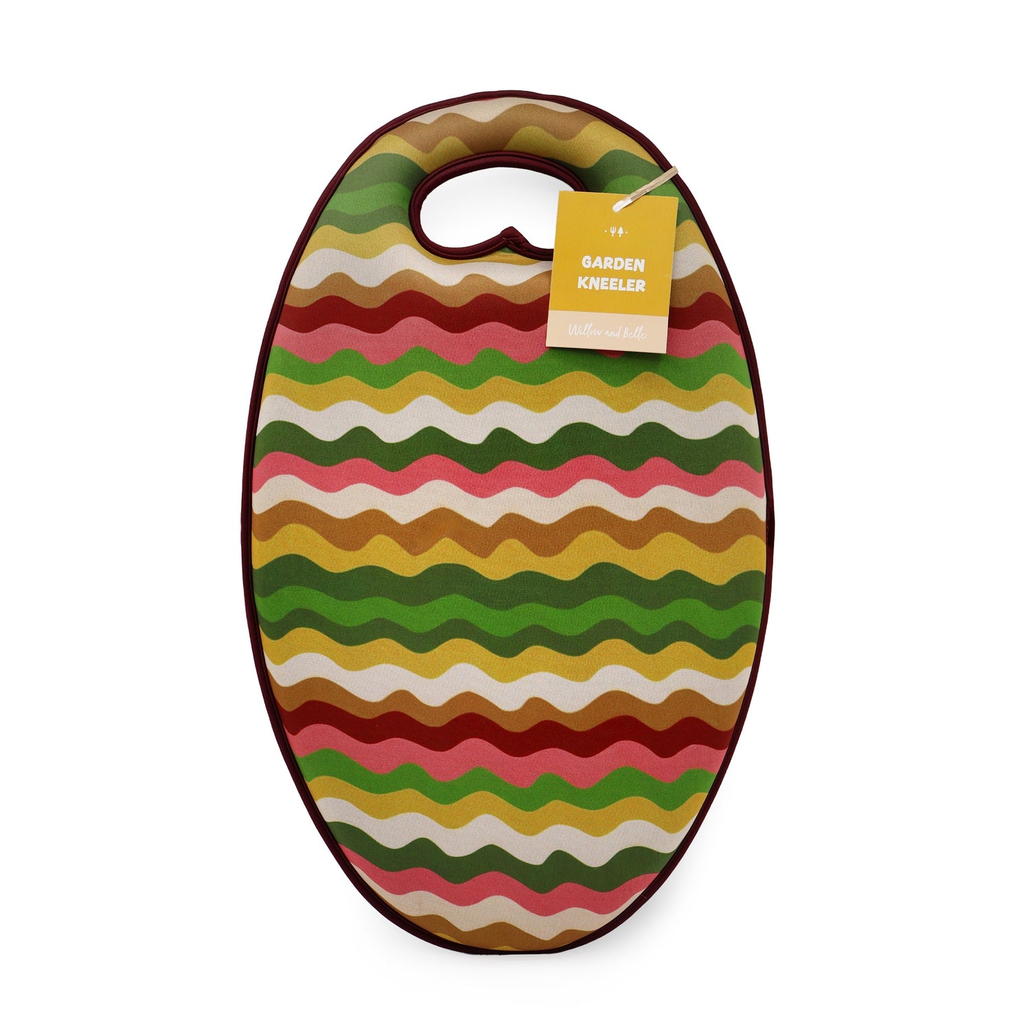 Willow and Belle Garden Kneeler - Wavy Design - Padded Memory Foam