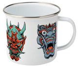 Demon Faces Enamel  Mug