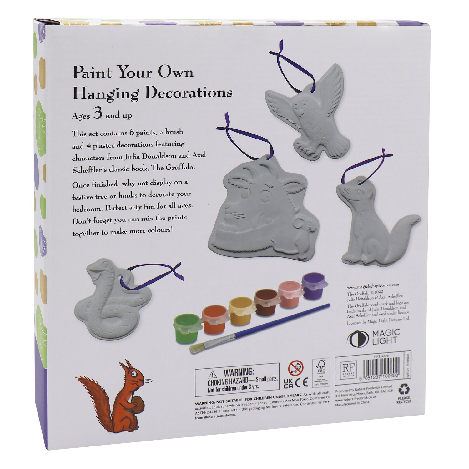 The Gruffalo Paint Your Own Hanging Decorations