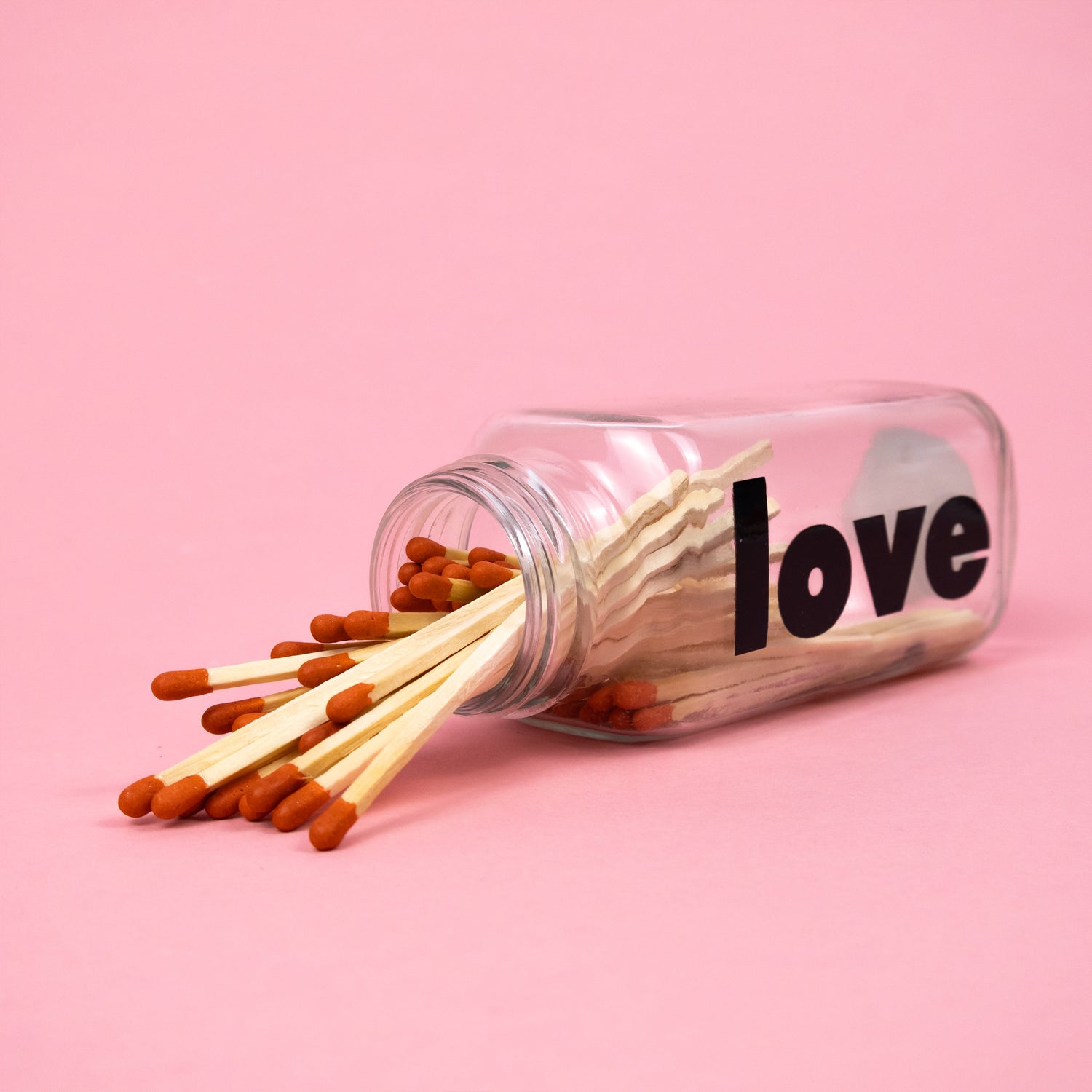 Saje Love Candle and Matches In Glass Jar