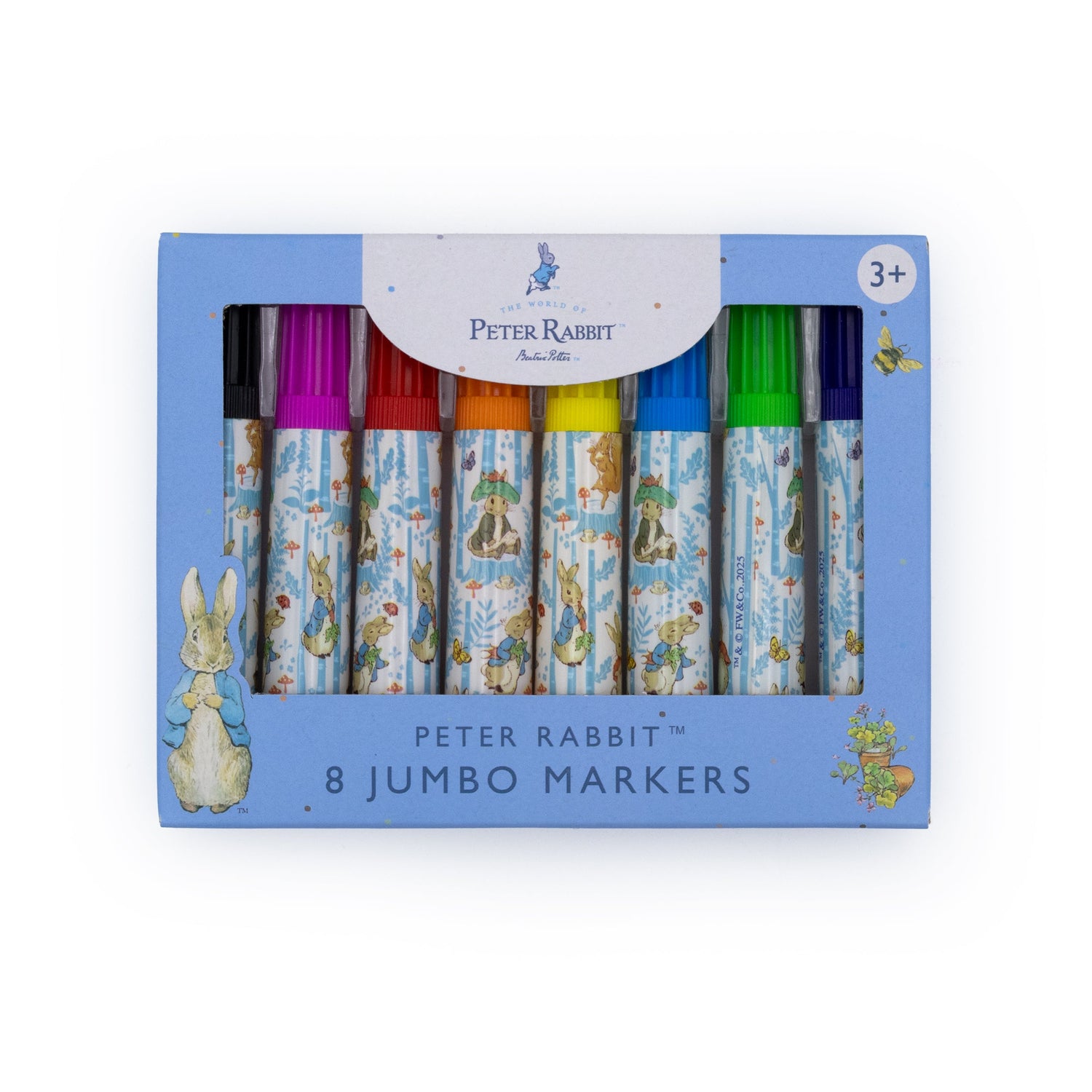 Peter Rabbit Set of 8 Jumbo Marker Pens