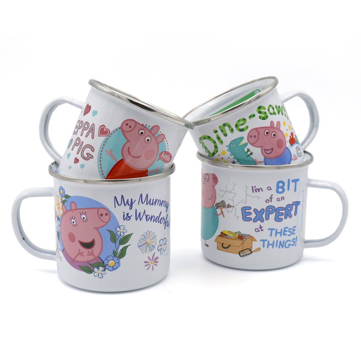 Peppa Pig Enamel Mug - Time To Party Design