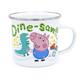 Peppa Pig Enamel Mug - George Loves Muddy Puddles Design