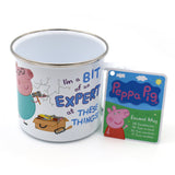 Peppa Pig Enamel Mug - Daddy Loves Chocolate Cake Design