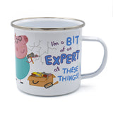 Peppa Pig Enamel Mug - Daddy Loves Chocolate Cake Design