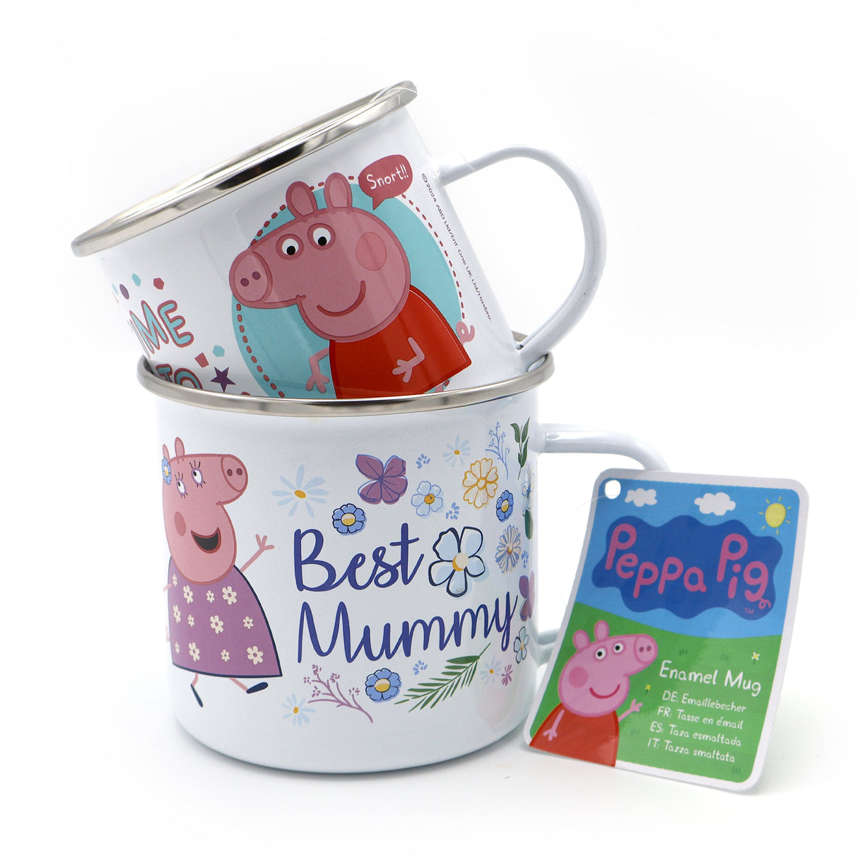 Peppa Pig Enamel Mug - Time To Party Design
