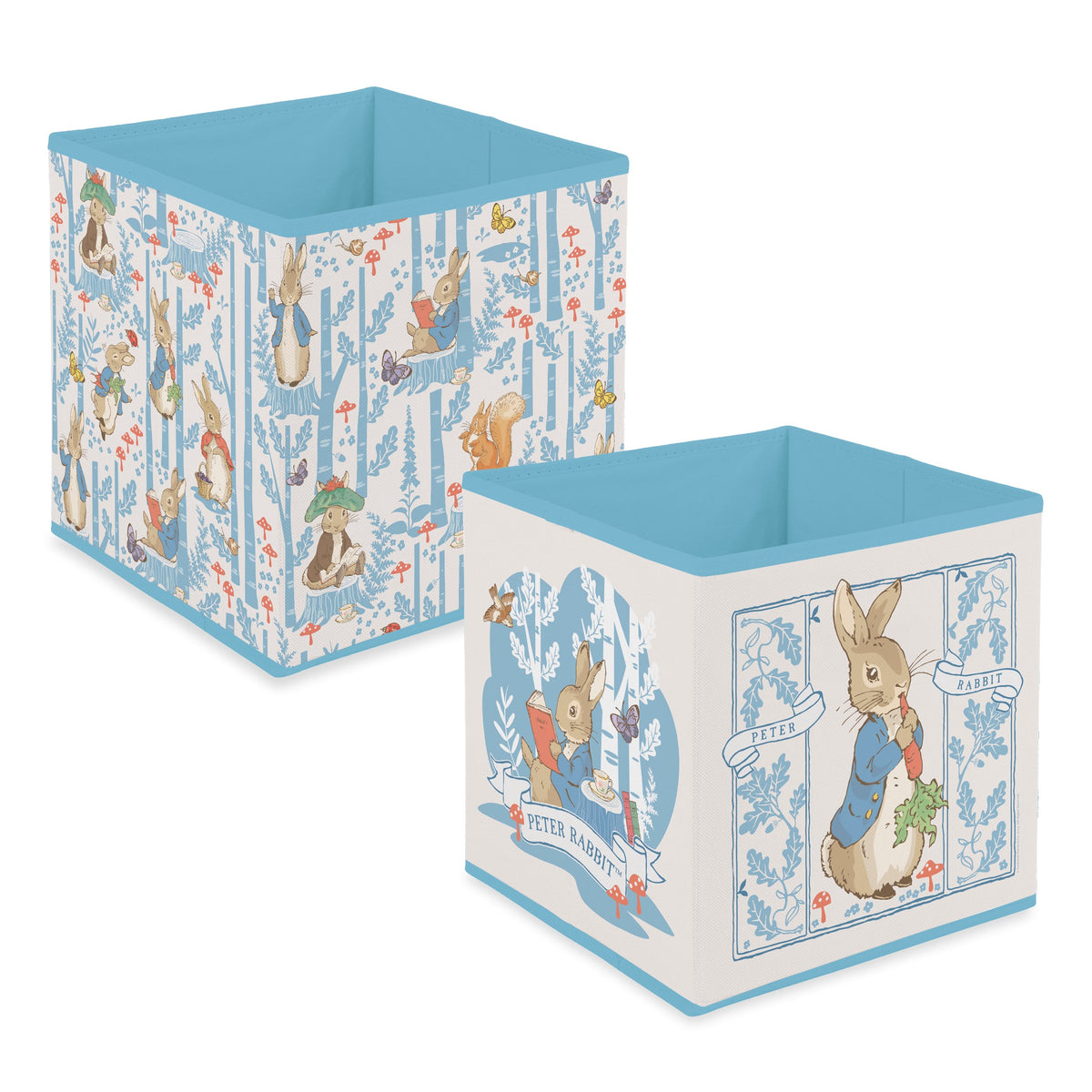Peter Rabbit Cube Peter Rabbit Fabric Storage Cubes – Pack of Two – Robert Frederick Trade