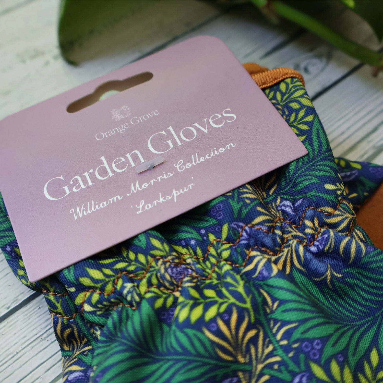 Orange Grove Outdoor Gardening Gloves - William Morris Design