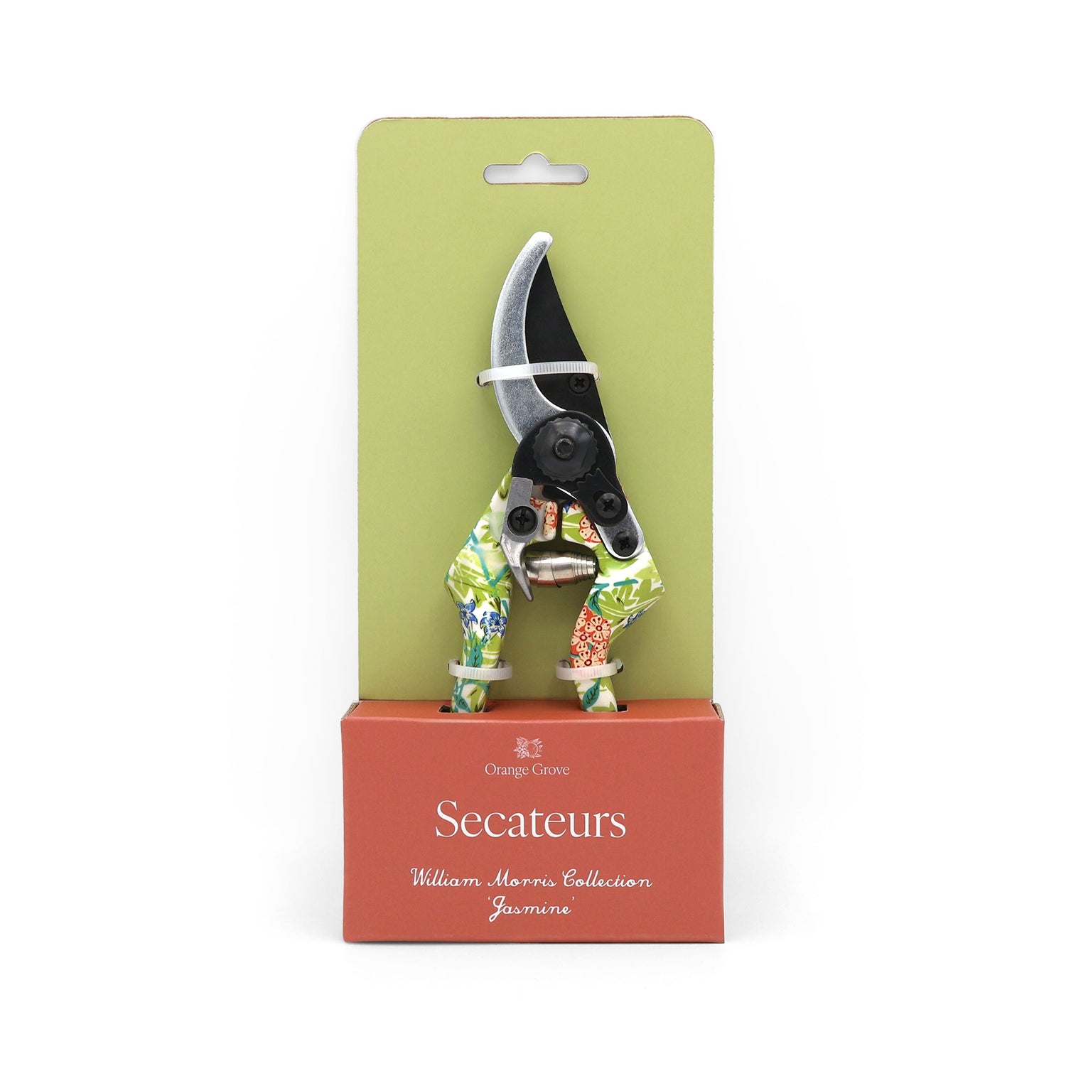 Orange Grove Secateurs - William Morris Jasmine Design